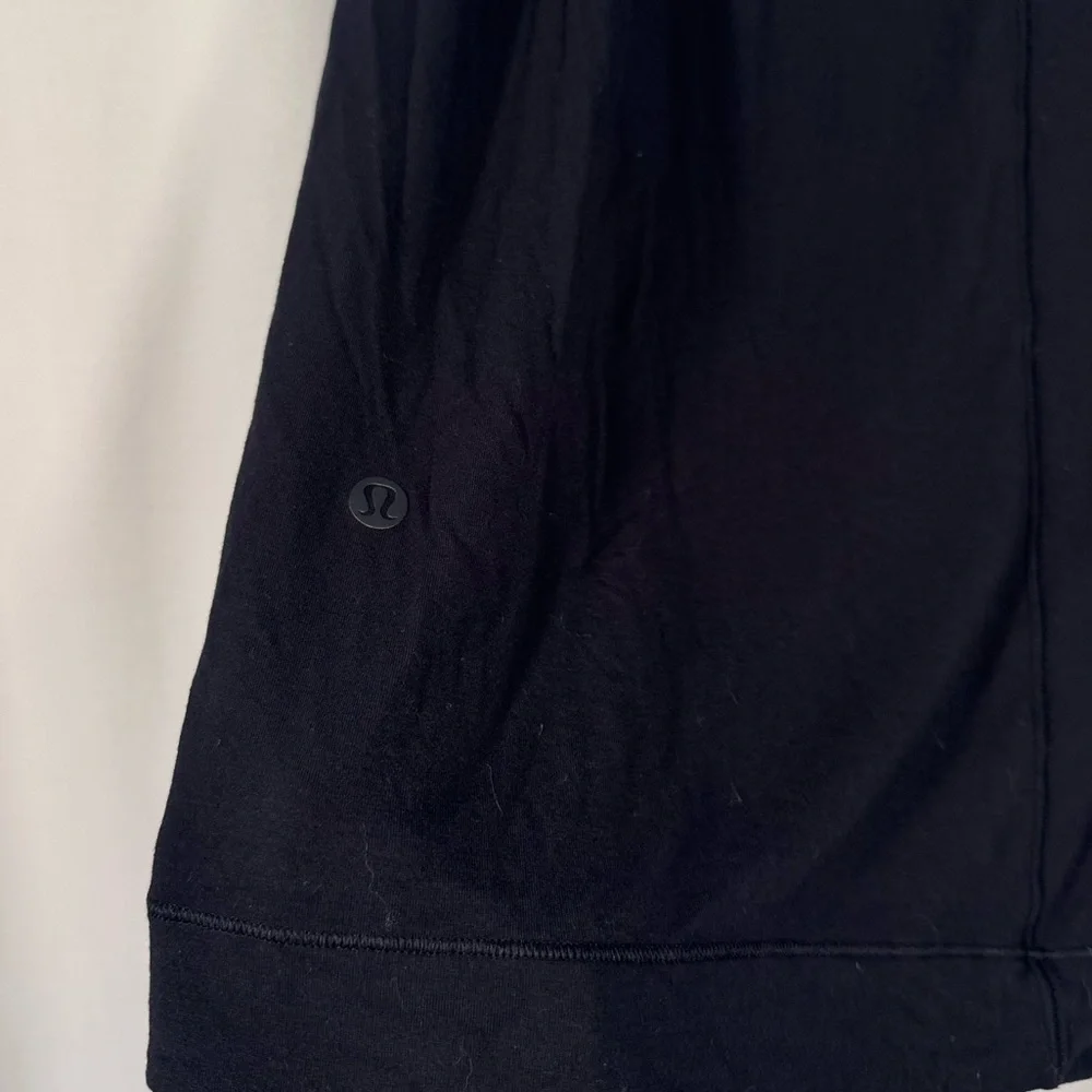 Lululemon Modal Pleated Shoulder Tank Top in Black